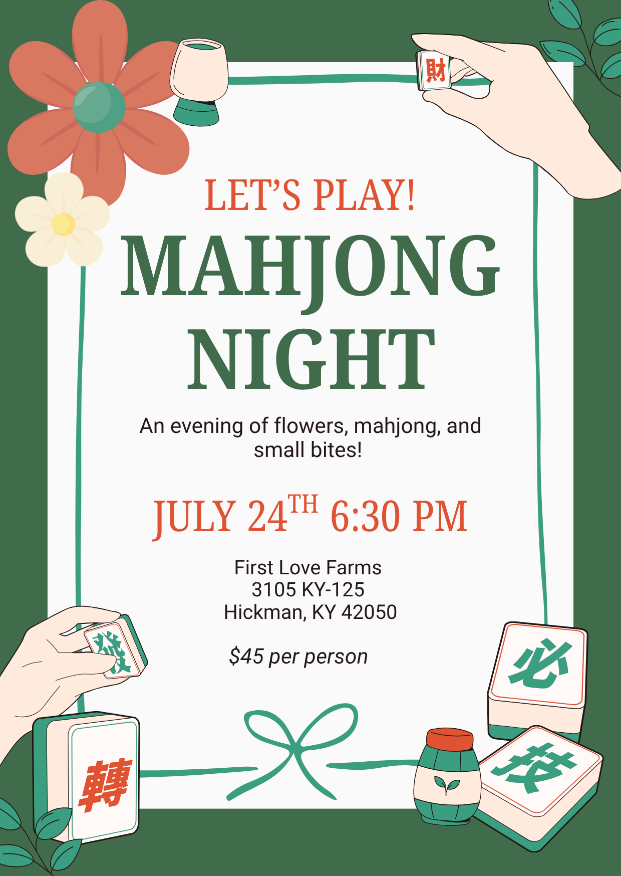 Mahjong Night Ticket